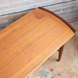 Vintage salontafel teak omkeerbaar blad