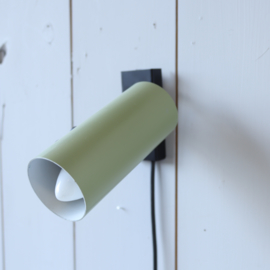 Vintage wandlamp groen zwart