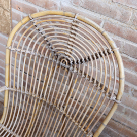 Vintage rotan fauteuil