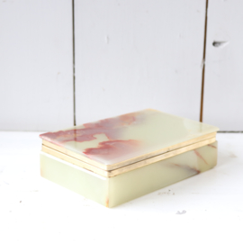 vintage onyx doosje marmer