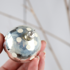 Vintage paddenstoel kerstbal ornament