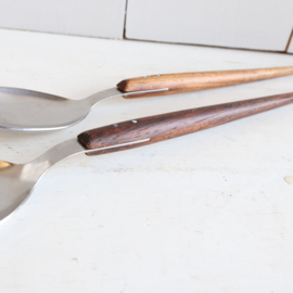 Vintage teak deens sla bestek