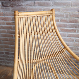Bijzondere vintage rotan fauteuil