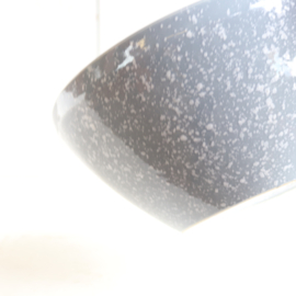 Vintage schaal lichtblauw spikkel jaren 60