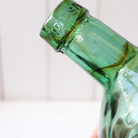 Vintage fles vaas groen