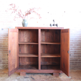 Vintage highboard dressoir kast country oud jaren 30 brutalist