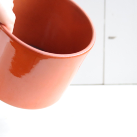 Vintage oranje pot