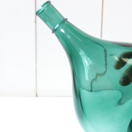 Vintage vaas groen glas fles