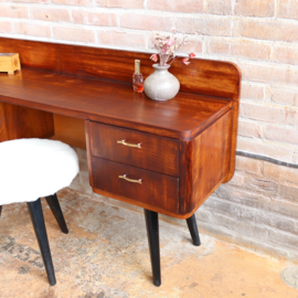 Vintage kaptafel  hout met kruk