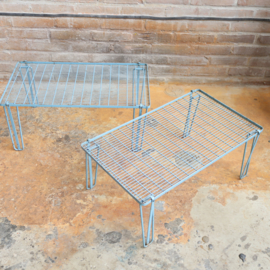 Vintage stapel rek camping
