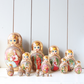 Vintage matroesjka poppen