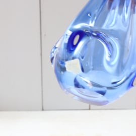 Vintage vaas murano blauw