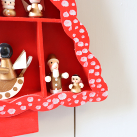 vintage kerst letterbakje