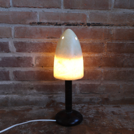 vintage albast natuursteen mushroom lampje