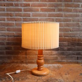 Vintage lamp hout zweeds licht hout groot