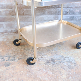 Vintage bar cart trolley goud