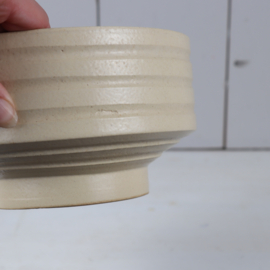 Vintage jaren 70 bloempot beige