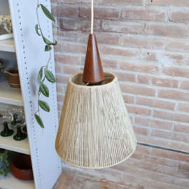 Vintage lamp hout teak