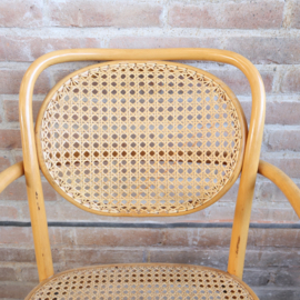 Vintage thonet stijl stoelen blank webbing