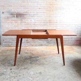 Vintage eettafel uitschuifbaar groot jaren 60