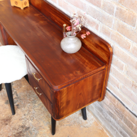 Vintage kaptafel  hout met kruk