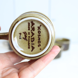 Vintage espresso kopjes Arabia kosmos