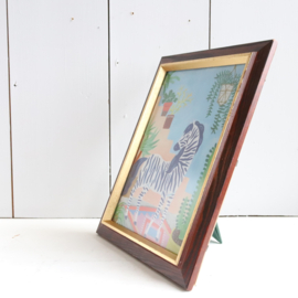 Vintage houten goud  foto lijst