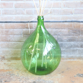 Vintage fles vaas groen groot