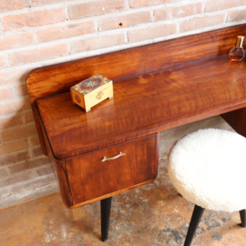 Vintage kaptafel  hout met kruk