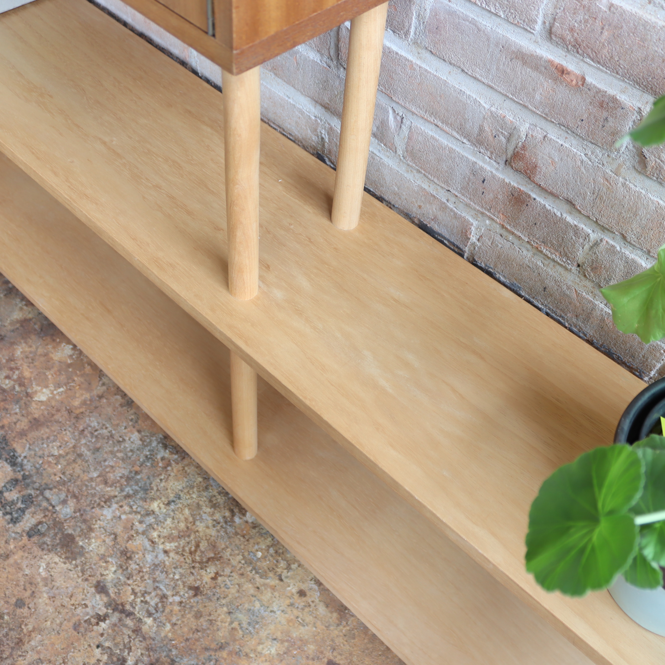 Vintage stokkenkast roomdivider