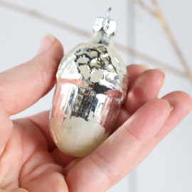 Vintage eikel kerstbal ornament