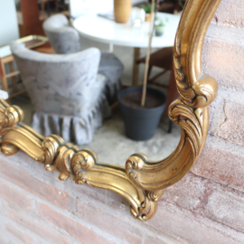 Vintage spiegel goud kleur groot