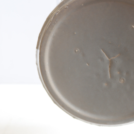 Vintage bloempot groen streep