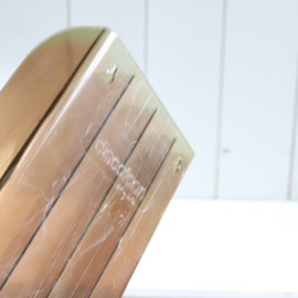 Vintage lp platen rek plastic