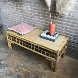 Vintage rotan tafel bohemian