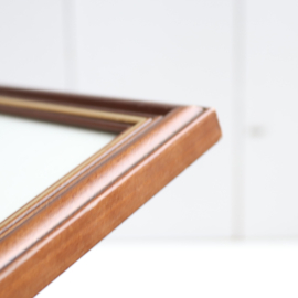 Vintage fotolijst hout goud 21.5x16.5