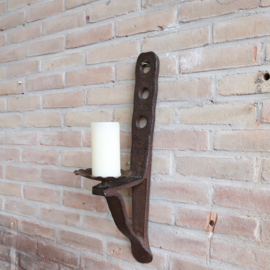 Vintage brutalist kandelaar wand groot