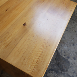Vintage Scandinavische salontafel jaren 70 pinewood minimalist