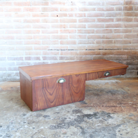Vintage kaptafel hout jaren 70 muur kast