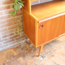 Vintage hoge kast boeken secretaire