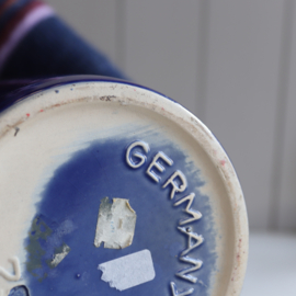vintage vaas kobalt blauw Groot