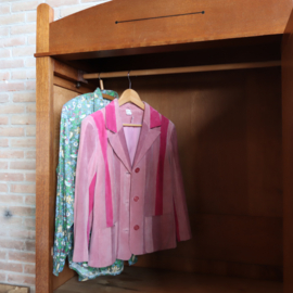 Vintage kledingkast spiegelkast jaren 30 hang leg demontabel