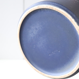 Vintage bloempot groot blauw italy