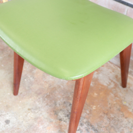 set. vintage stoelen groen skai