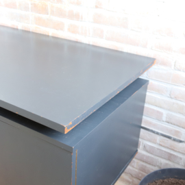 Vintage bureau jaren 60 70 grijs