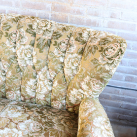 Vintage bank velvet  bloemen
