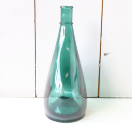 Vintage vaas groen glas fles