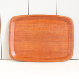 Vintage dienblad teak