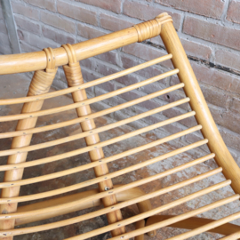 Bijzondere vintage rotan fauteuil