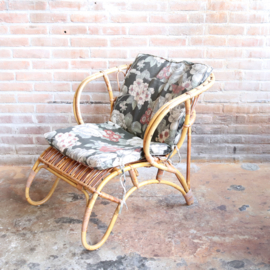 Vintage rotan fauteuil